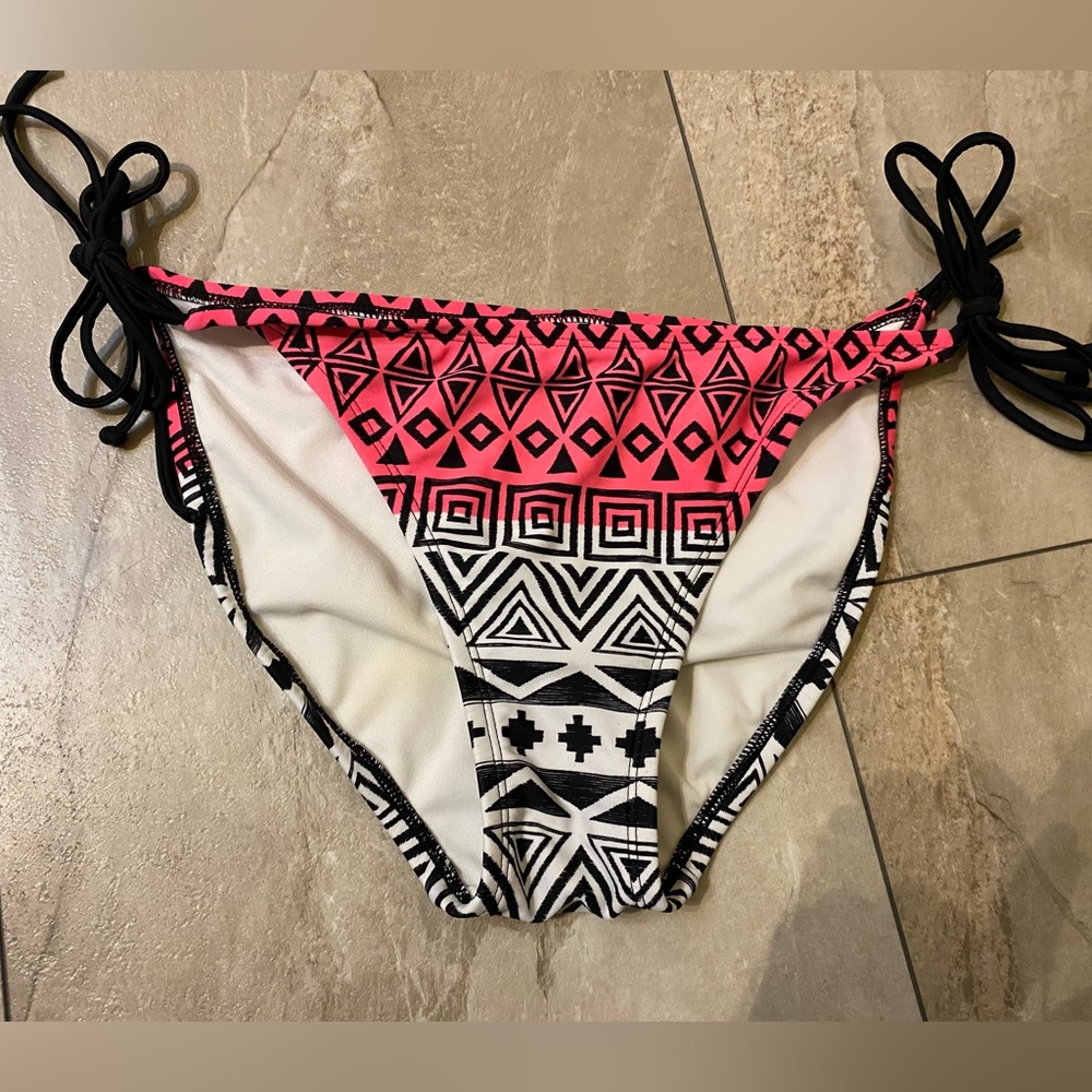 Tie Aztec tribal swim bikini bottoms